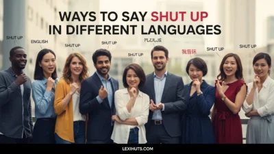 Ways to Say Shut Up in Different Languages